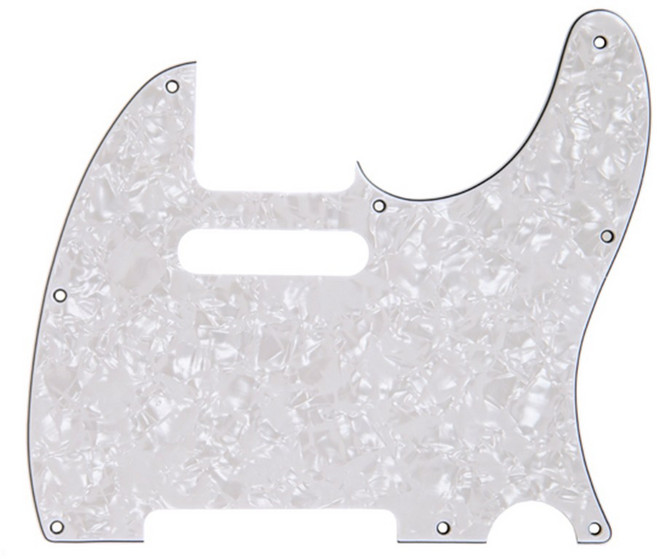 펜더 텔레 픽가드 8홀 Tele Pickguard White Pearl, 1개