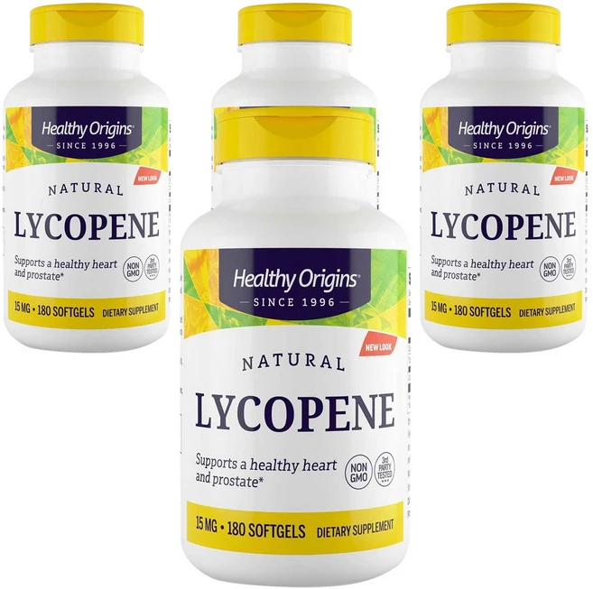 헬시오리진스 라이코펜 15mg 소프트젤, 180정, 4개 - 쿠팡