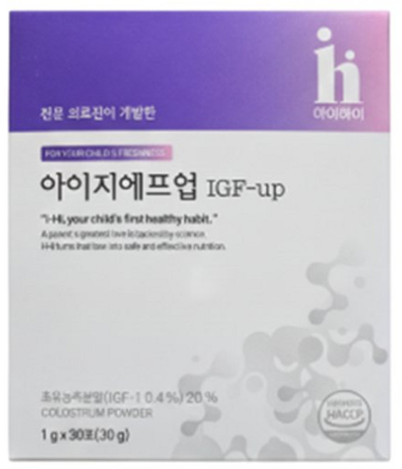 아이하이 아이지에프업 30포 3개, 30g