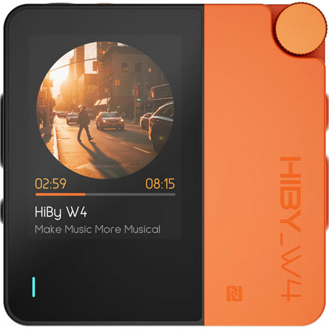 HIBY W4 터치스크린 타입 휴대용 유무선 DAC 헤드폰 앰프, 오렌지