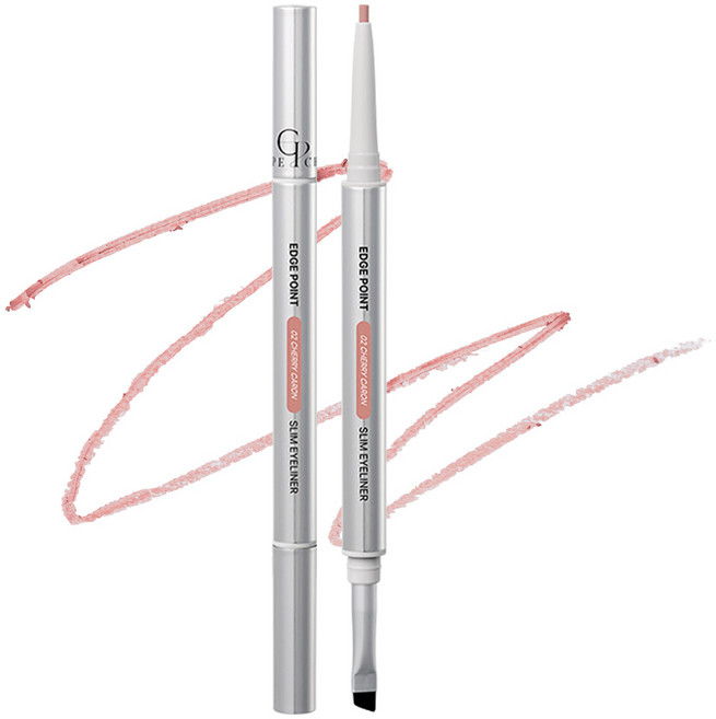 [듀얼브러쉬] 치페 엣지 포인트 슬림 아이라이너 스머지 프루프, 1개, 02 체리카롱