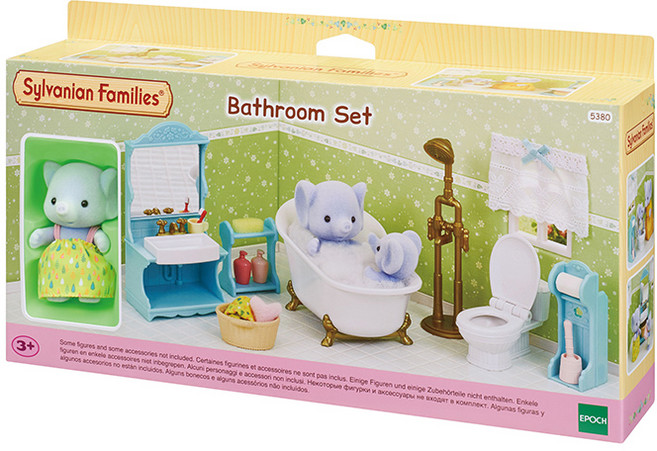 (선물완구)토이트론 실바니안패밀리 5380 코끼리 소녀의 욕실 세트, 1개