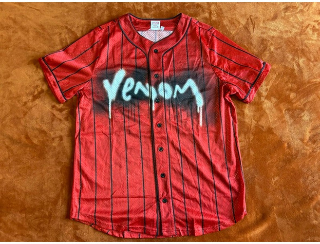 【 R3】全新Marvel Venom猛毒棒球球衣 SZ L