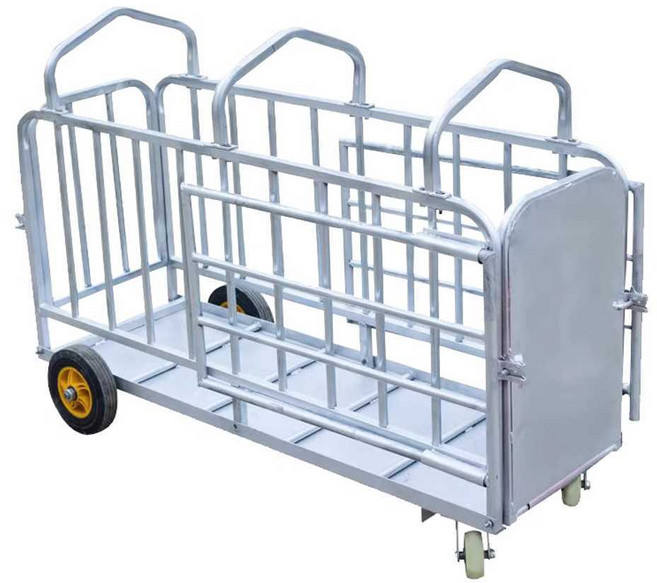 돼지 운송 카트 운반 사육장 케이지 철제 이동장 운반카트, 1개, 두꺼운 1.6m 무게 케이지