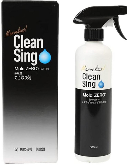 Sakae 클린 싱 리무버 500ml 1팩 몰드 제로 Sakae Kensetsu Clean Sing Mold ZERO Strong Mold Remover, 1개