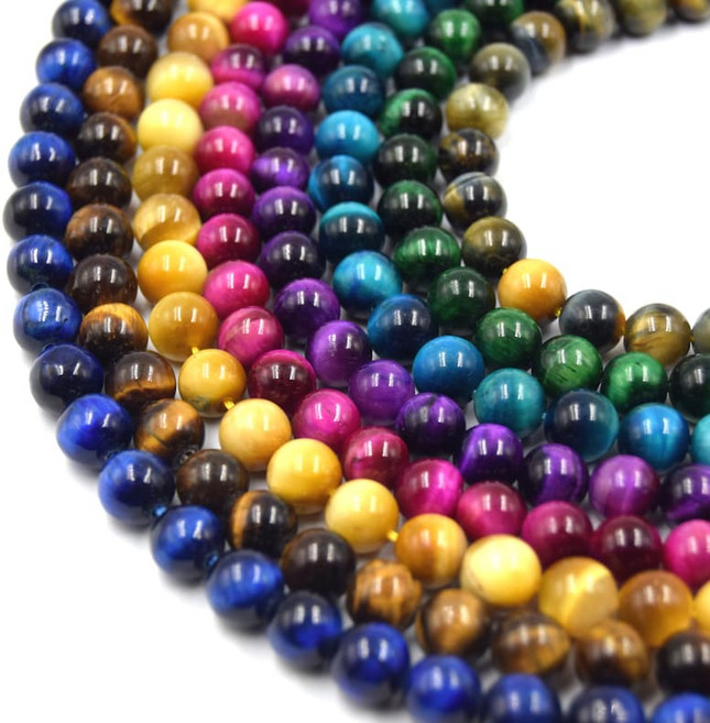 조약돌 비즈 호안석 천연석 공예재료 팔찌만들기 컬러원석 4종