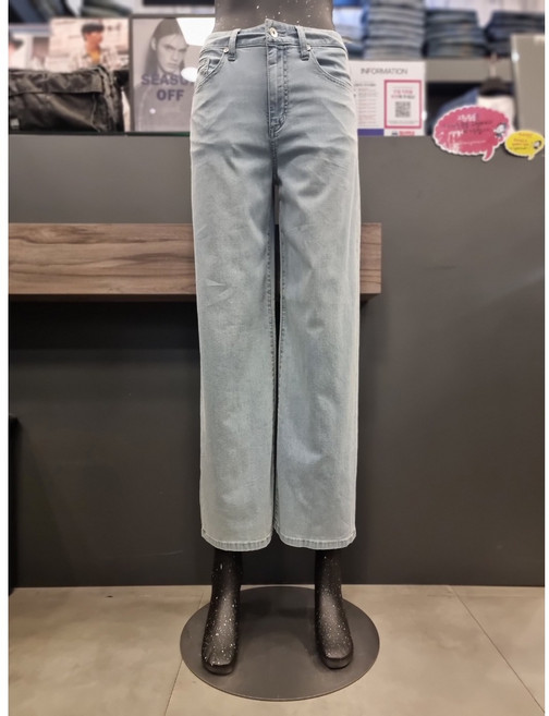 버커루 여성 COOLMAX 와이드 L톤 데님 여름 청바지 92 B252DP800P
