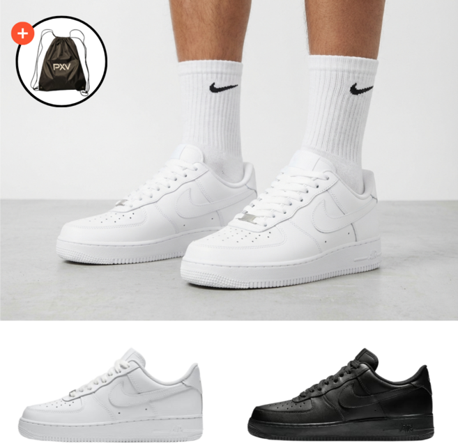 (매장정품) 나이키 에어포스 1 07 로우 운동화 올백 올검 남성 여성 +pxv짐쌕 증정