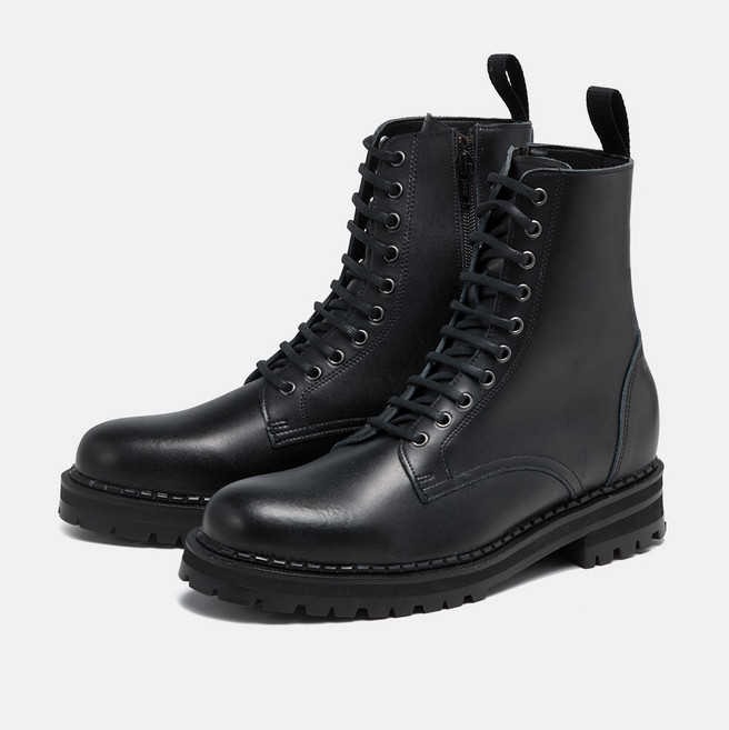 커스텀에이드 5cm 소가죽 코만도 지퍼 워커 루카스(CR0049)