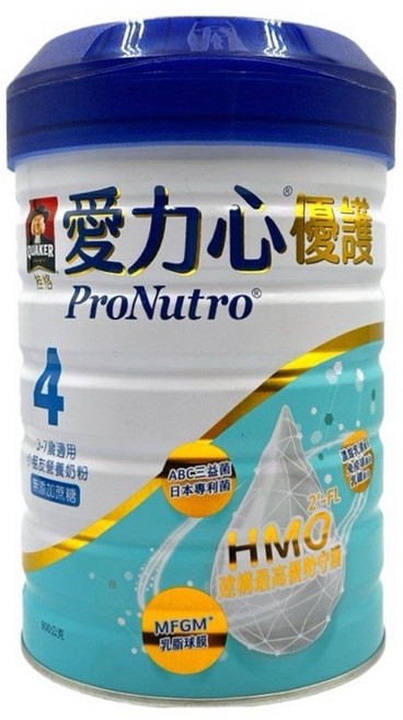 桂格 愛力心 優護4號奶粉 3-7歲, 800g, 6個