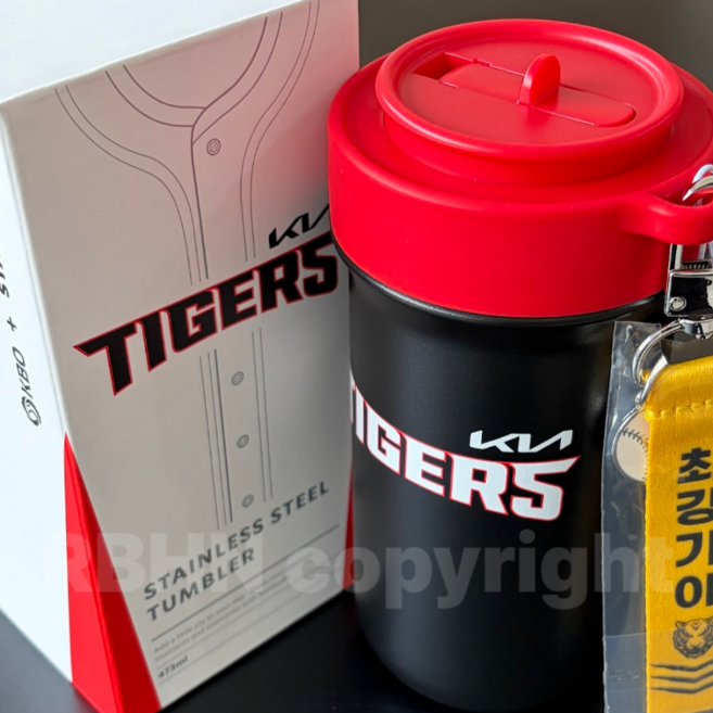 스벅 KBO 콜라보 텀블러 캔쿨러, 1개, 기아 타이거즈