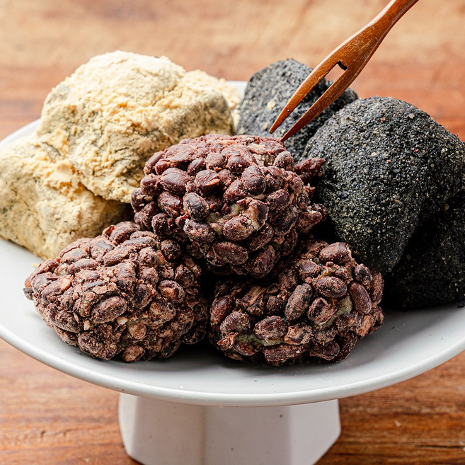 제주 오메기떡 5종 모둠 선물세트 25개입(팥+견과+콩가루+흑임자+크림) 개별포장, 1개, 1.55kg