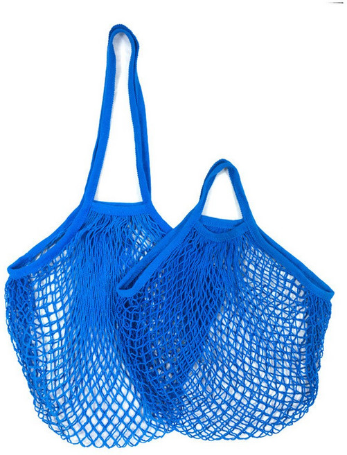 짧은 핸들 코튼 네트 상점 가방에 야채 메쉬 바구니 슈퍼마켓 문자열 가방, L 25X35X38