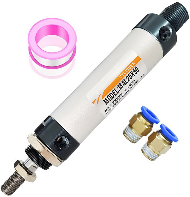 MAL16 20 25 200 공압 500MM 부품 보어 40MM 액션 공기 50 실린더 스트로크 알루미늄 더블 미니 소형 100 피스톤 400 32, Stroke 150mmaliexpress, 1개