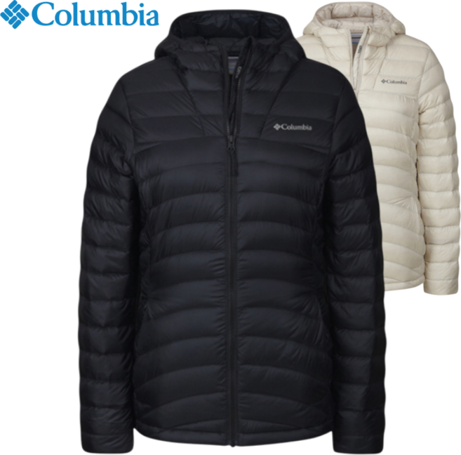 [백화점발송] 컬럼비아 여성 경량패딩 방한 방풍 보온 등산 여행 캠핑 낚시 트레킹 사무실 이월상품 후드점퍼