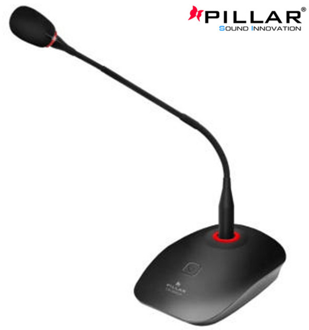 PILLAR 필라 구즈넥 온라인 방송 영상 CM-5050 PRO 마이크, 블랙