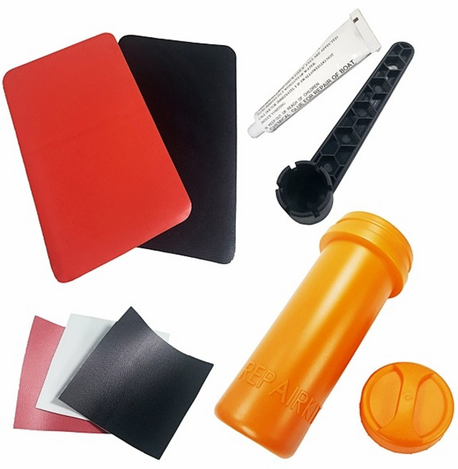 고무보트 수리키트 방수공구통 밸브렌치1개 수리원단3장 본드1개, ★8KEY★, 선택안함, 선택안함