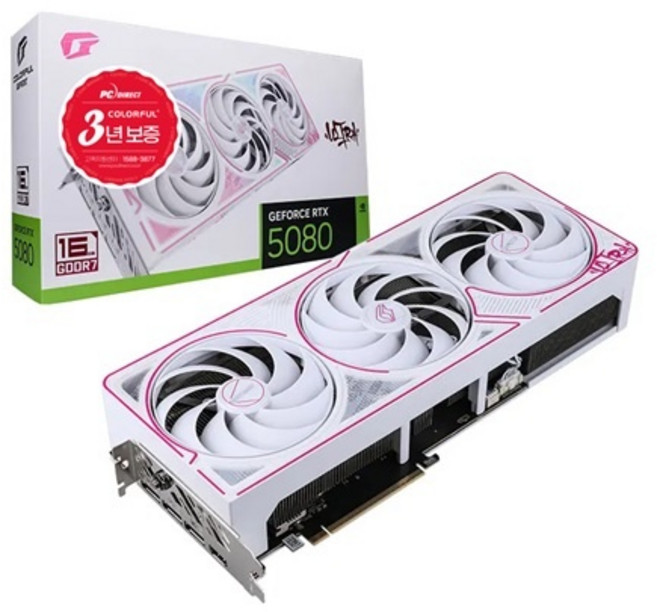 [Colorful] iGame 지포스 RTX 5080 ULTRA OC White D7 16GB 피씨디렉트