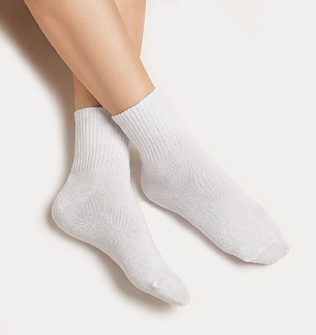 RS 국내생산 발이편한 남성 여성 무지중목 양말