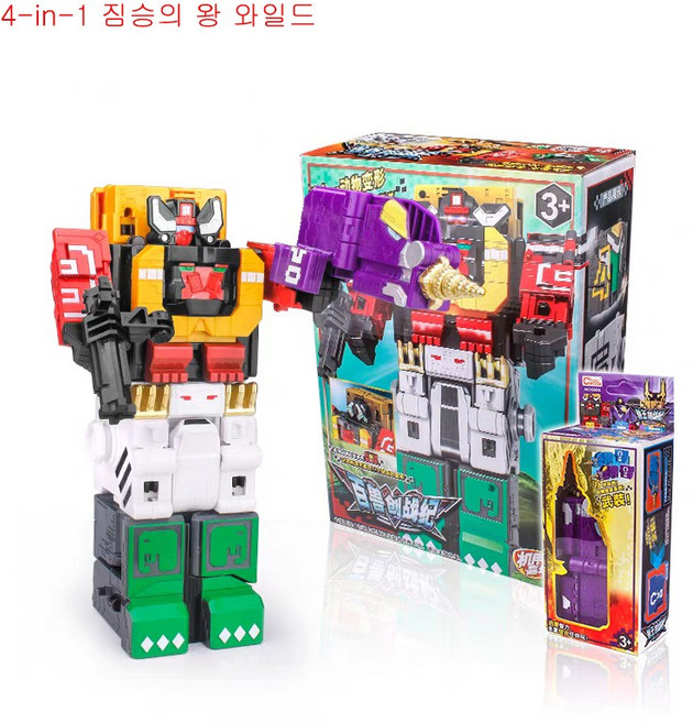 파워 레인저 애니멀포스 큐브 나이트 라이드킹 합체 로봇 애니멀체인저, D. 캡틴오랑우탄 (456조합+ (멧돼지)