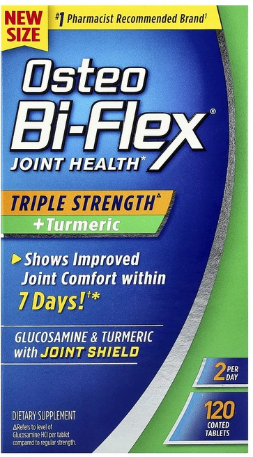 몸관리하세요 겨울입니다 Osteo Bi-Flex 관절 건강 + 강황 3배 강도 코팅 정제 120정 특별관리진행, OsteoBiFlex관절건강강황3배강도코팅정제120정 - 쿠팡