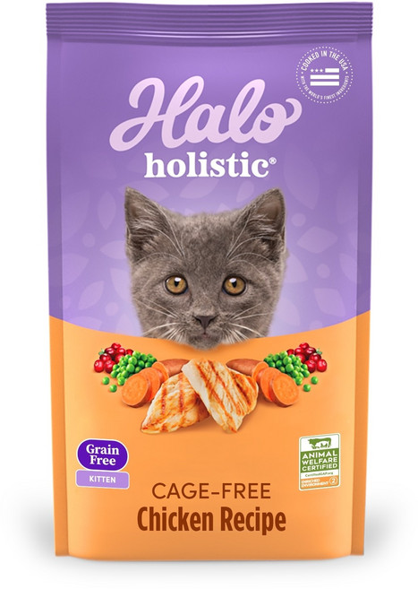 Halo 嘿囉 無穀貓糧, 1個, Halo 嘿囉 幼貓無穀雞肉,3磅 送 Halo貓糧300g*1