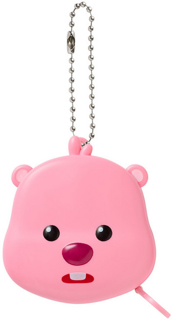 잔망루피 줄자 키링, 핑크, 1개