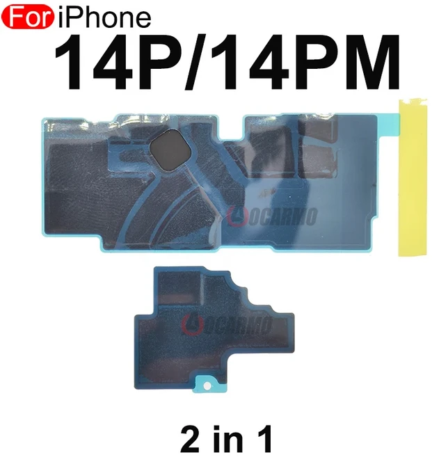 호환 7 플러스 8 X XS 11 11프로 12 13 14 15 16 프로 맥스 히트 싱크 스티커 메인보드 방열 냉각 접착제, 01 For iPhone 14P 14PM
