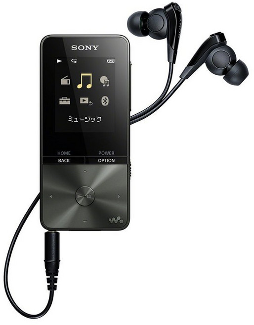 소니 워크맨 S 시리즈 4GB NW-S313 : MP3 플레이어 Bluetooth 대응 최대 52시간 연속 재생 이어폰 부속 2017년 모델 블랙 NW-S313 B