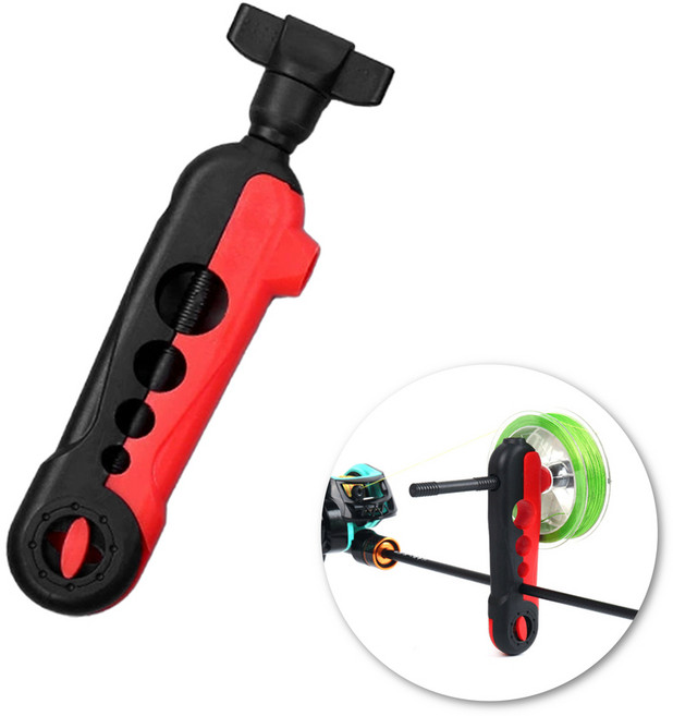 도나토르 낚시줄감개 와인더 릴줄, 1개, 블랙/레드
