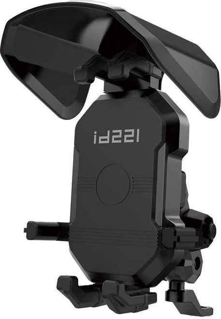 id221 MOTO H1s 六爪減震遮陽機車手機支架 後照鏡車把兩用手機架 附防盜配件 機車手機架