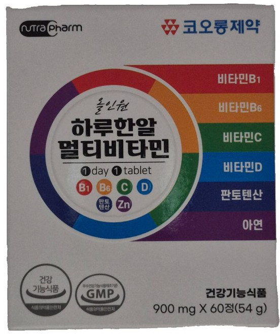 코오롱제약 올인원 하루한알 멀티비타민 2개월분, 1개, 60정