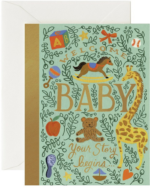 라이플페이퍼 Storybook Baby Card 베이비 카드, 단품