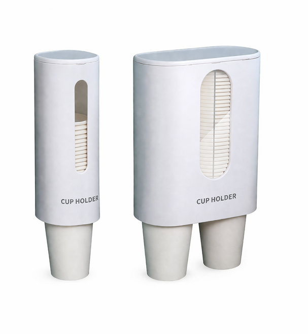 케티 종이컵 보관함/탕비실 정수기옆/판촉물/종이컵 디스펜서, 1개, 화이트