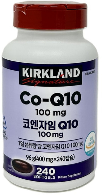 커클랜드 시그니춰 코엔자임 큐텐 400mg 240캡슐 1개 코스트코 항산화, 240정