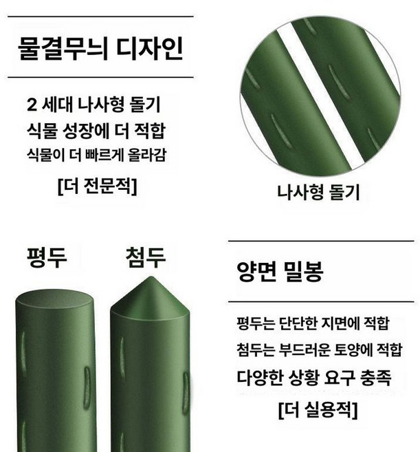 원예용 지지대 오이 덩굴 토마토 울타리 텃밭 식물, 두께 20mm 길이 270cm [10개]