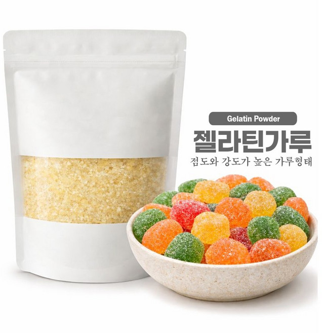 오케이 젤라틴가루 우피 분말 국내제조, 1개, 100g
