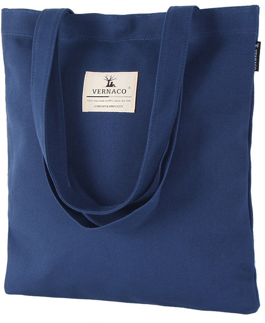 베르나코 정품 기본 에코백 네이비