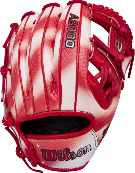 윌슨 스프링 A2000 ZN9 잭 네토 GM 내야 글러브 11.75인치 레드/화이트 WBW1041341175, 1개