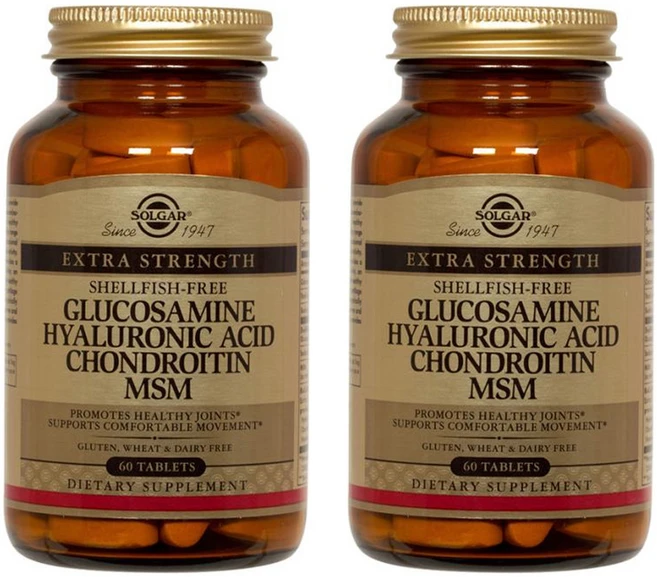 솔가 글루코사민 히알루론산 콘드로이틴 MSM 타블렛, 60정, 2개 - 쿠팡
