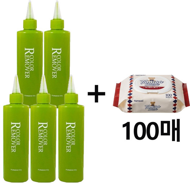 나투젠 칼라 리무버 200ml 5개 + 물티슈 100매 1개