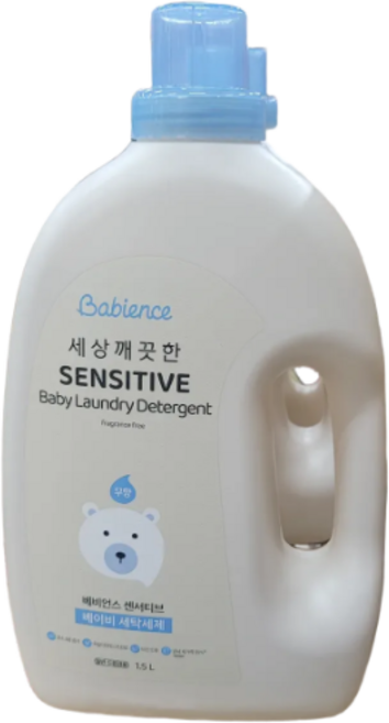 베비언스 세상깨끗한 센서티브 베이비 세탁세제 무향, 1.5L, 1개