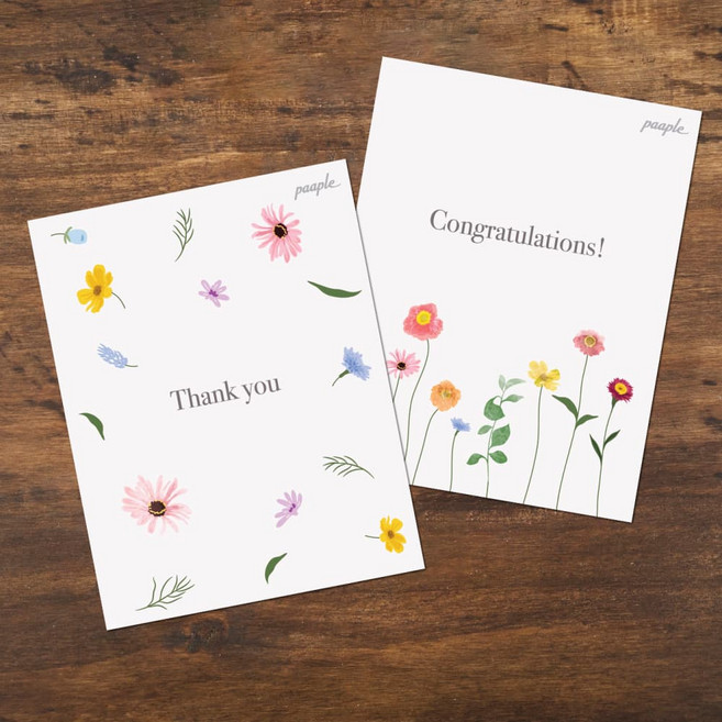 단아한 꽃 미니카드 (18p)