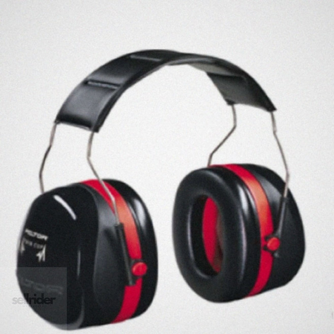 방음귀마개 3M 헤드폰형 청력 보호구 레드블랙