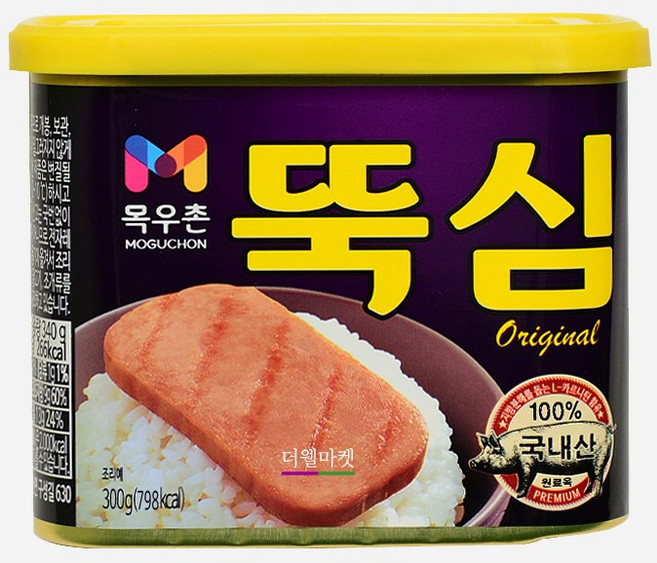 목우촌 주부9단 뚝심 햄통조림, 340g, 1개