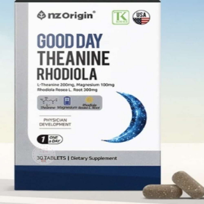 NZ 테아닌 로디올라 1 350mgx30정 로즈마리추출물, 1개