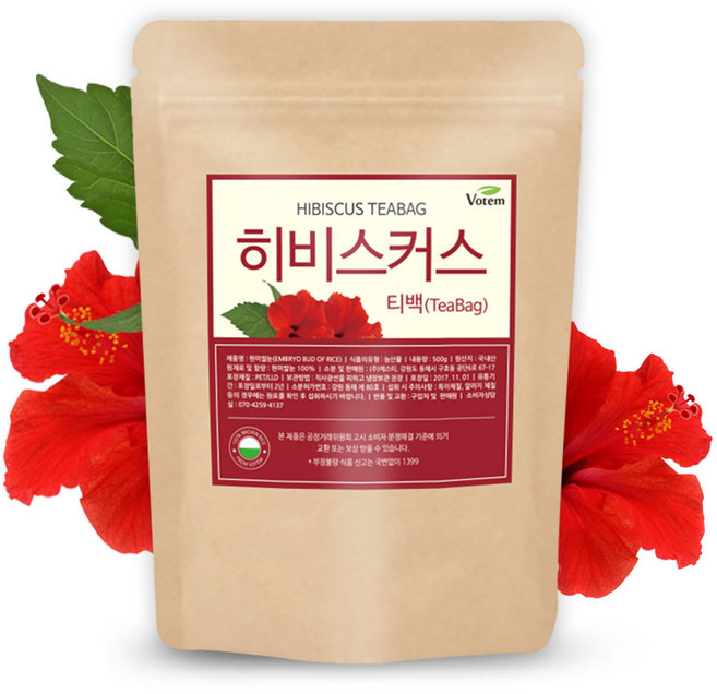 보탬 히비스커스 삼각 티백차, 1.2g, 100개입, 4개