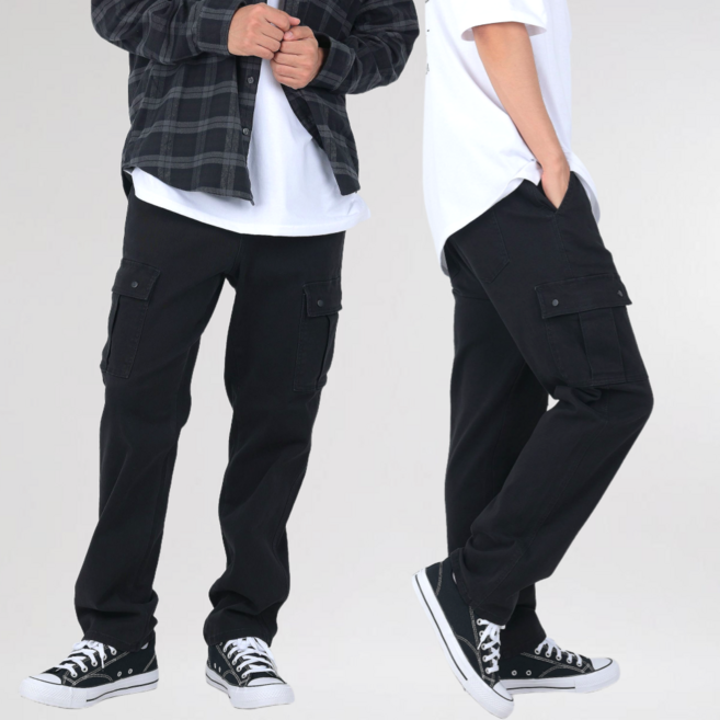 남성 카고팬츠 루즈핏 피그먼트 워크웨어 스판 바지