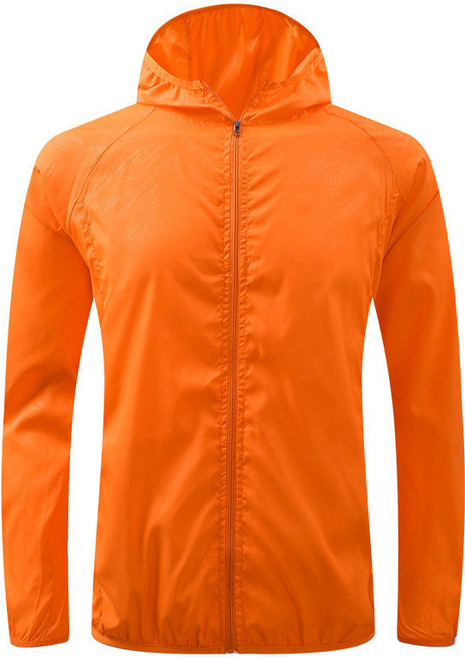 남성골프우의 상의 액티브한 우비 방수자켓 재킷 바람막이, 1개, 오렌지 남녀공용