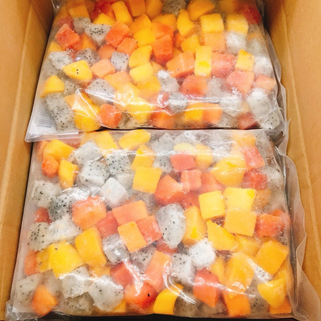 도매/업소용 냉동 혼합 열대과일 1박스(1kg x 10팩) 3종 과일믹스 혼합